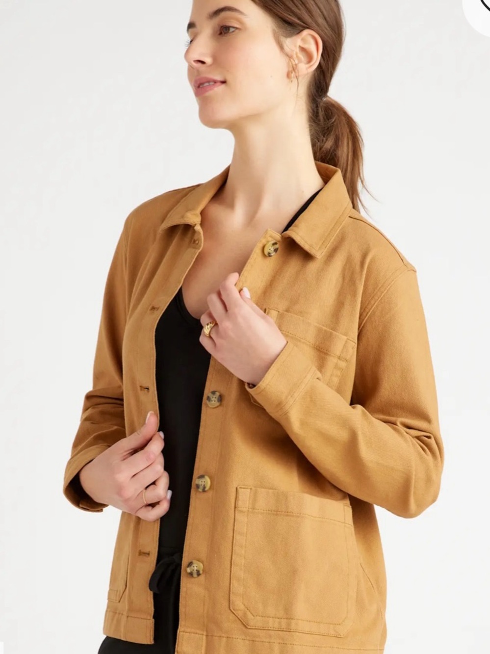 Quince Caramel Tan Utility Jacket
